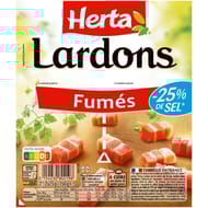 Herta dés de lardons -25% sel 2x75g