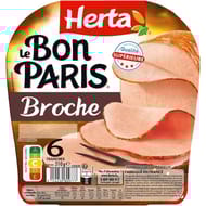 Herta le bon paris jambon à la broche 6 tranches 210g