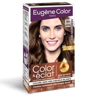 Eugène color coloration crème permanente les raffinées 34 châtain noisette
