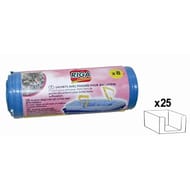 Riga sachets plastique avec poignées pour litière x8 50x38,5 cm