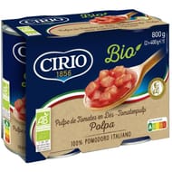 Cirio pulpe de tomates bio 2x400g