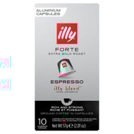 Illy forte espresso café en capsules x10 -57g