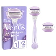 Gilette venus confort glide breeze rasoir, 1manche,2 recharges
