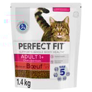 Perfect fit 1+croquettes riche en boeuf pour chat adulte stérilisé 1400g