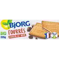 Bjorg fourrés chocolat noir bio 225g