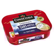 Connetable 1/5 sardines sans arêtes au naturel 98g