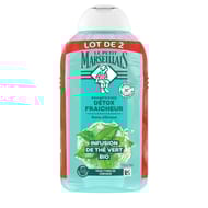 Le petit marseillais shampooing reveil detox infusion thym & the vert bio 2x250ml