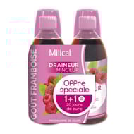 Milical draineur minceur framboise sans sucre 2x500ml