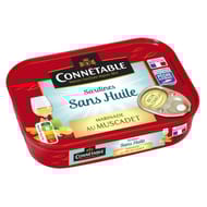 Connétable 1/6 sardines peche responsable marinade au muscadet sans huile 115g