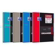 Oxford organiserbook cahier trieur a4+ 160 pages petits carreaux 5x5