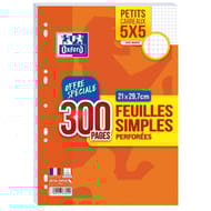Oxford feuillets mobiles 300 pages a4 seyes 90 grammes - 200+100 offertes