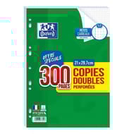 Oxford copies doubles perforées 200+100 pages 90g q5/5
