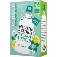 Clipper infusion froide citron menthe bio 27g