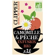 Clipper infusion camomille pêche 30g bio