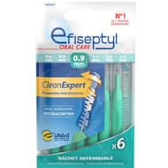 Efiseptyl brossette interdentaire clean expert 0.9 mm x6