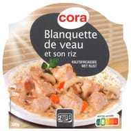 Cora blanquette de veau et son riz  300g