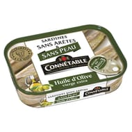 Connétable sardines sans peau et sans arêtes à l'huile d'olive vierge extra 1/5 140g
