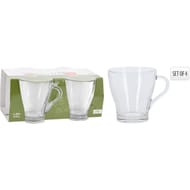 Tasse en verre x4 300 ml