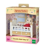 Bébé lapin chocolat/lit Sylvanian