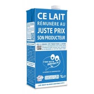 C'est qui le patron ?! lait marque du consommateur 1/2 écrémé slim vis 1l