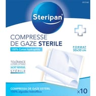 Steripan compresse de gaze 30x30cm x10