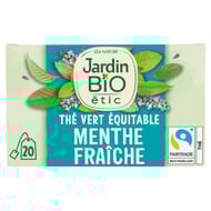 Jardin bio étic thé vert menthe à l'extrait de menthe nanah bio 30g