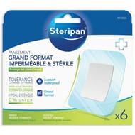 Steripan pansements stériles imperméables grand format x6