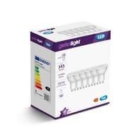 Getic lot de 6 ampoules gu10 led 4,8w equivalent 50w en blanc froid 4000k