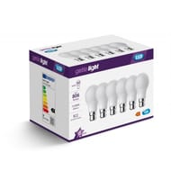 Getic lot de 6 ampoules standard aquivalent 60w b22 4000k 186g