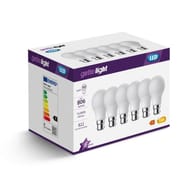 Getic lot de 6 ampoule standard equivalent 60w b22 2700k 186g