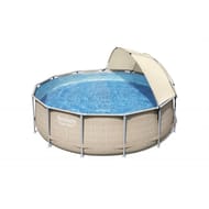 Piscine hors sol ronde power steel  396 x 107 cm