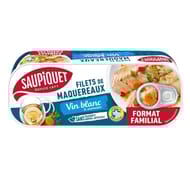 Saupiquet filets de maquereaux au vin blanc et aromates 1/3 235g