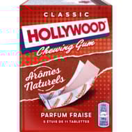 Hollywood parfum fraise 5 étuis de 11 tablettes 155g