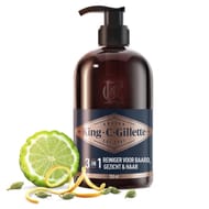 King C.Gillette nettoyant visage et barbe 350ml