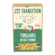 Transition pâtes torsades de blé tendre conversion bio 500g