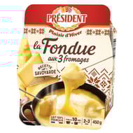 Président la fondue aux 3 fromages 2/3 personnes 450g