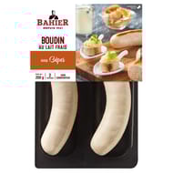Bahier boudins blanc aux cèpes x2, 250g