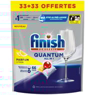 Finish quantum capsules lave-vaisselle citron 33+33 offertes