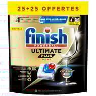 Finish ultimate plus capsules lave vaisselle 25+25 offertes
