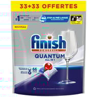 Finish quantum capsules lave vaisselle 33+33 offertes