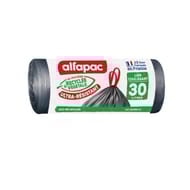 Alfapac 15 sacs 30l à lien coulissant ultra-résistant