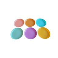 Assiettes reutilisables couleurs ass 18.5 cm x6
