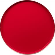 8 assiettes gamme air rouge satine bords or satine 23cm