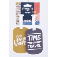 Lot de 2 porte étiquettes fantaisie