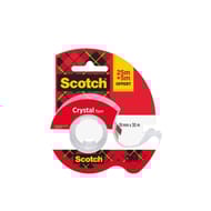 Scotch - Ruban crystal 25mx19mm 1 rouleau dévidoir + 5 mètres offerts
