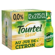 Tourtel twist bière sans alcool aromatisée citron 12x27.5cl 0%vol