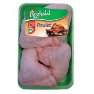 Reghalal cuisses 1/4 arrière de poulet halal x4