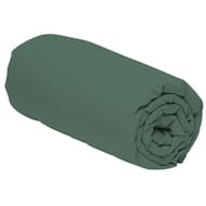 Drap housse uni vert foncé 57fils 160x200cm