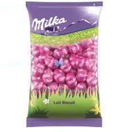 Milka oeufs fourrés lait biscuit x1-500g