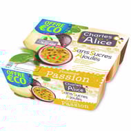 Charles & Alice sans sucre ajouté pomme passion 4x97g offre éco